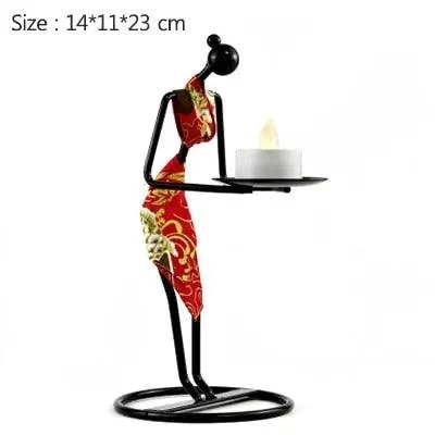 Village Girl Candle Holders - ISTANBULLU LTD