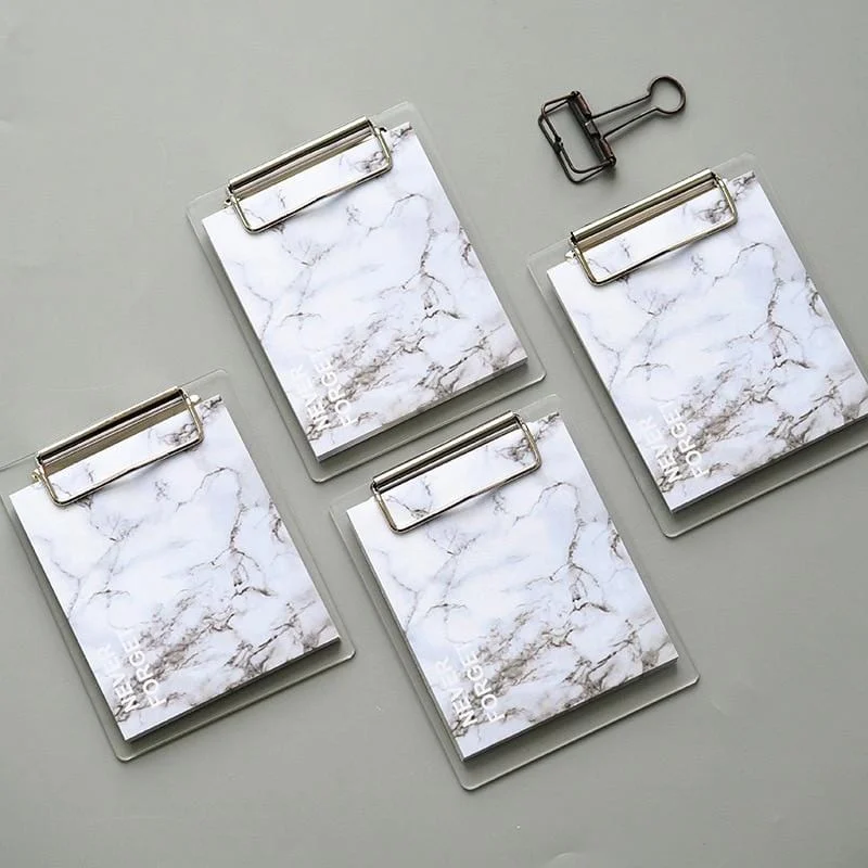 Vintage Marble Printing Pattern Memo Pad Sticky Notes Memo Portable Notepad With Acrylic Writing Board Clips C5af035e F138 4486 B2f8 771c01e03cce