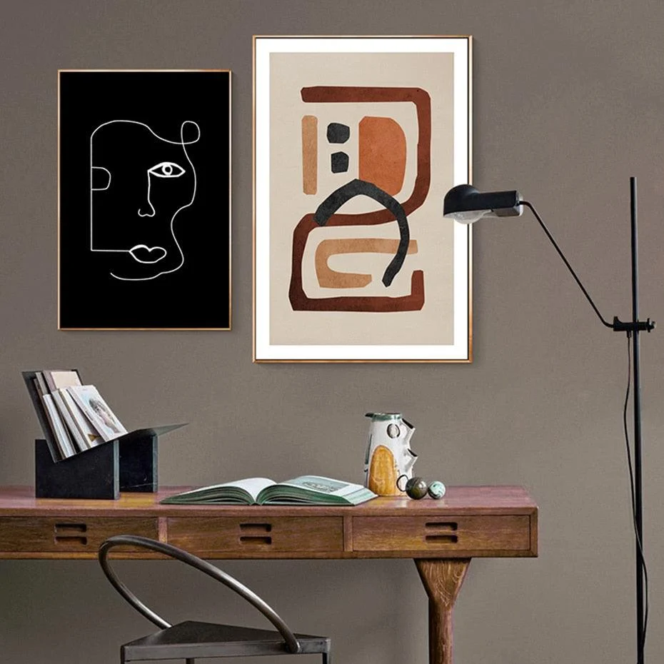 VintageAbstractFace-Homeko1 Vintage Abstract Face - Homeko