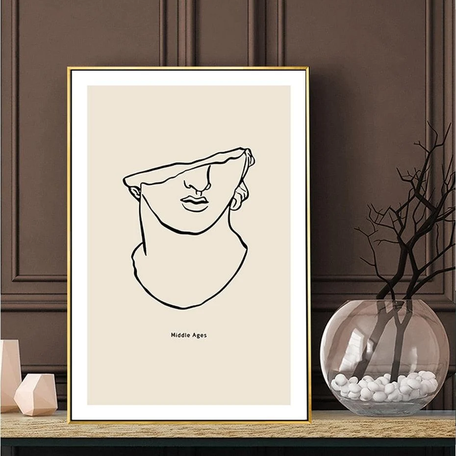 VintageAbstractFace-Homeko3 Vintage Abstract Face - Homeko