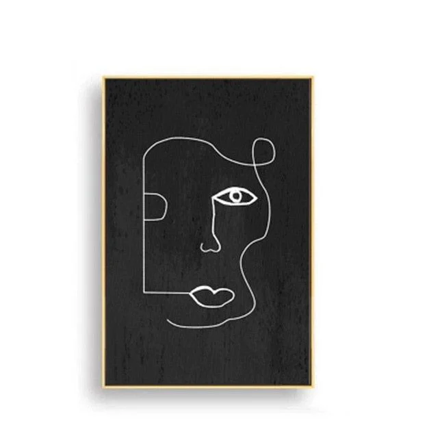 VintageAbstractFace-Homeko6 Vintage Abstract Face - Homeko