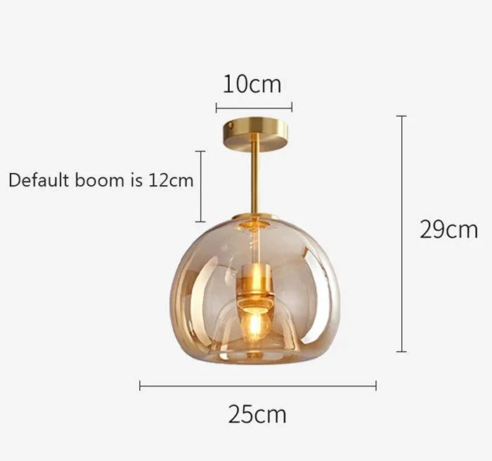 VintageBubbleGlassFlushMountCeilingLight-Homdiy_1 Vintagebubbleglassflushmountceilinglight Homdiy 1