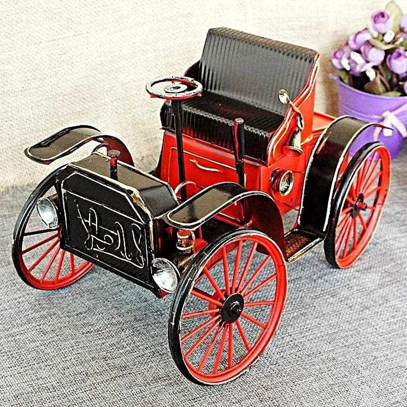 VintageCarModelMetalSculpturesandStatuesCrafts-Homeko2 Vintage Car Model Metal Sculptures and Statues Crafts - Homeko