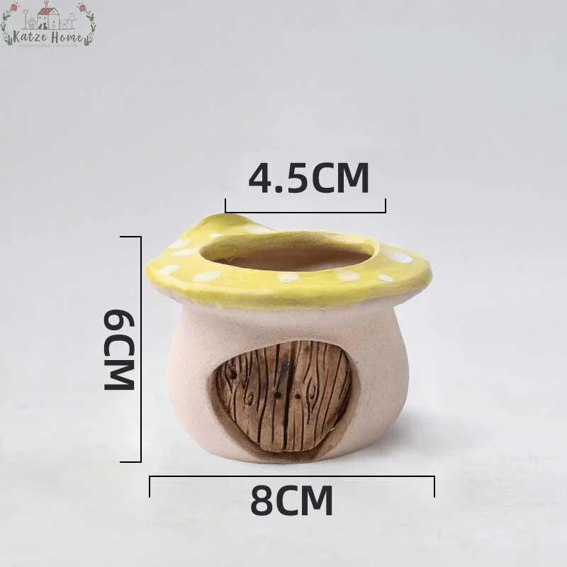 VintageCeramicMushroomPlanterPot_1 Vintage Ceramic Mushroom Planter Pot - ISTANBULLU LTD