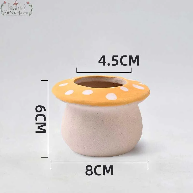 VintageCeramicMushroomPlanterPot_11 Vintage Ceramic Mushroom Planter Pot - ISTANBULLU LTD