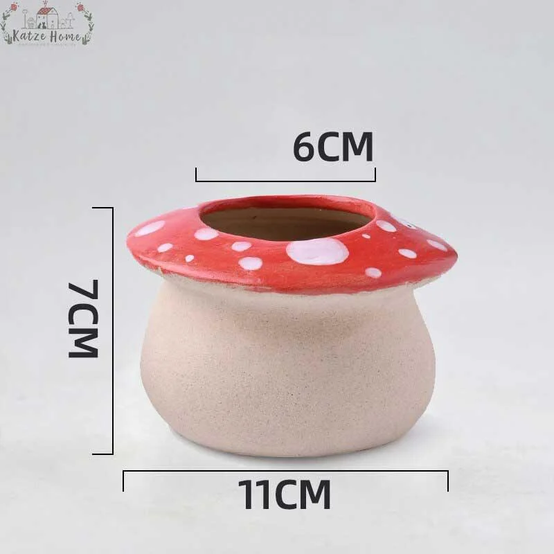 VintageCeramicMushroomPlanterPot_12 Vintage Ceramic Mushroom Planter Pot - ISTANBULLU LTD