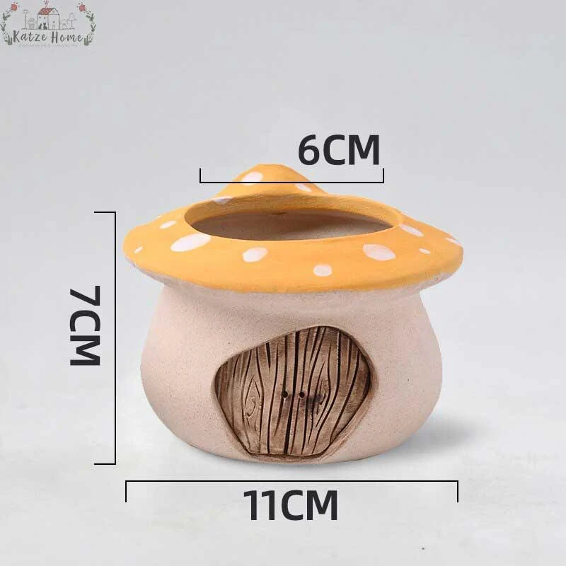 VintageCeramicMushroomPlanterPot_2 Vintage Ceramic Mushroom Planter Pot - ISTANBULLU LTD