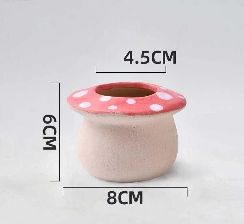 VintageCeramicMushroomPlanterPot_3 Vintage Ceramic Mushroom Planter Pot - ISTANBULLU LTD