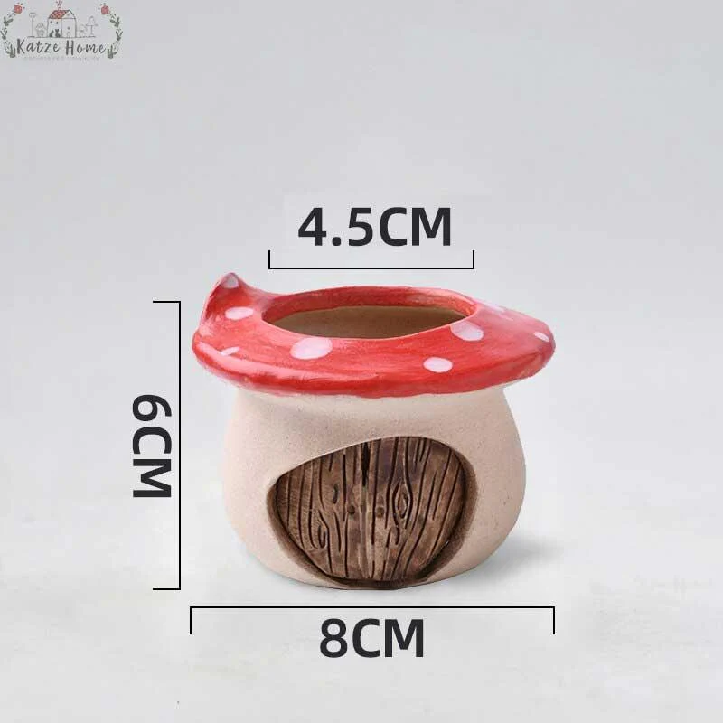 VintageCeramicMushroomPlanterPot_7 Vintage Ceramic Mushroom Planter Pot - ISTANBULLU LTD