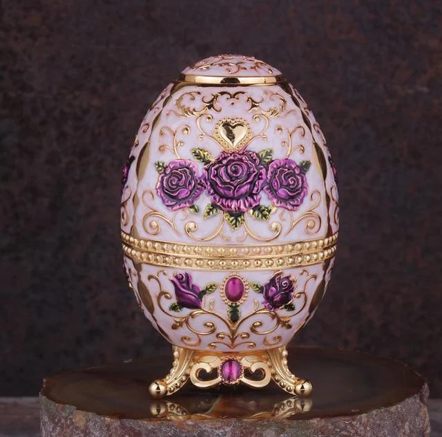 VintageFabergeEggToothpickHolders-Homeko12 Vintage Faberge Egg Toothpick Holders - Homeko