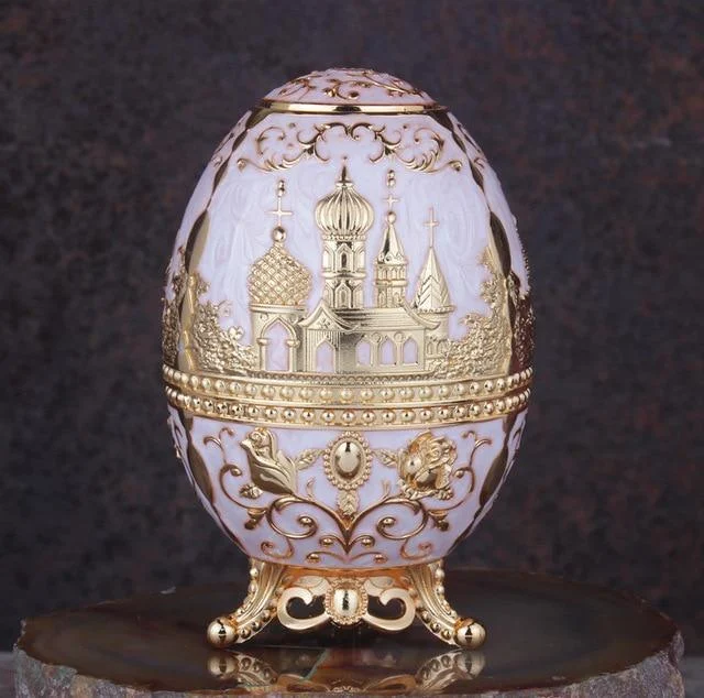 VintageFabergeEggToothpickHolders-Homeko5 Vintage Faberge Egg Toothpick Holders - Homeko