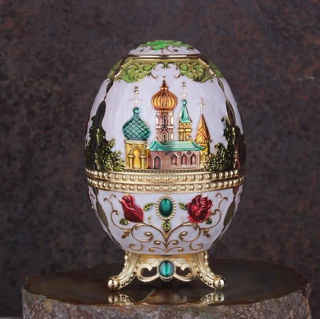 VintageFabergeEggToothpickHolders-Homeko7 Vintage Faberge Egg Toothpick Holders - Homeko