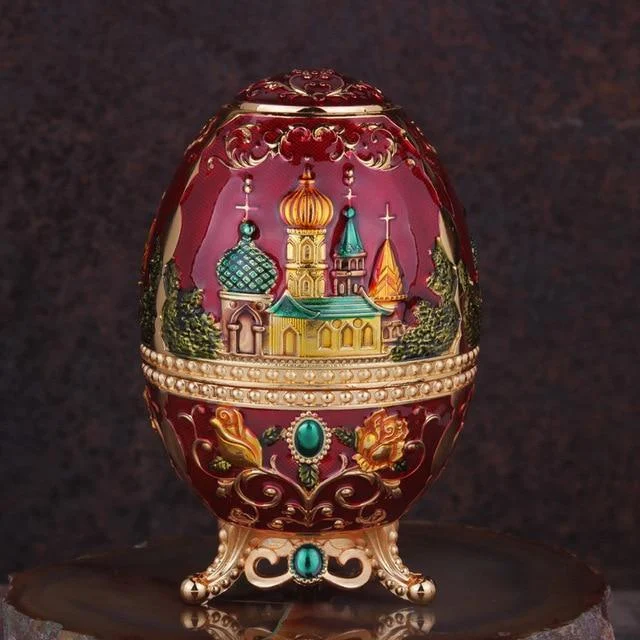 VintageFabergeEggToothpickHolders-Homeko8 Vintage Faberge Egg Toothpick Holders - Homeko