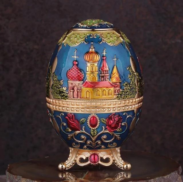 VintageFabergeEggToothpickHolders-Homeko9 Vintage Faberge Egg Toothpick Holders - Homeko