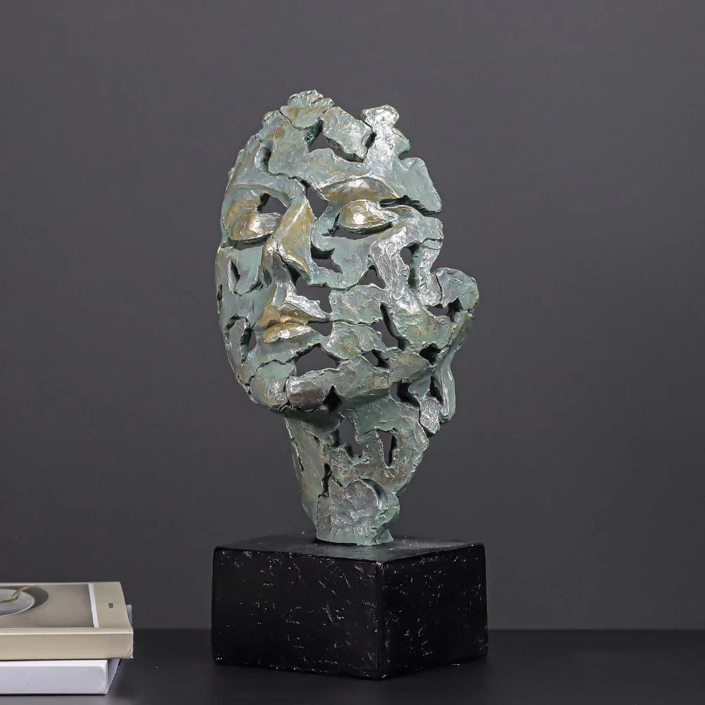 VintageFaceArtSculptures-Homeko6 Vintage Face Art Sculptures - Homeko