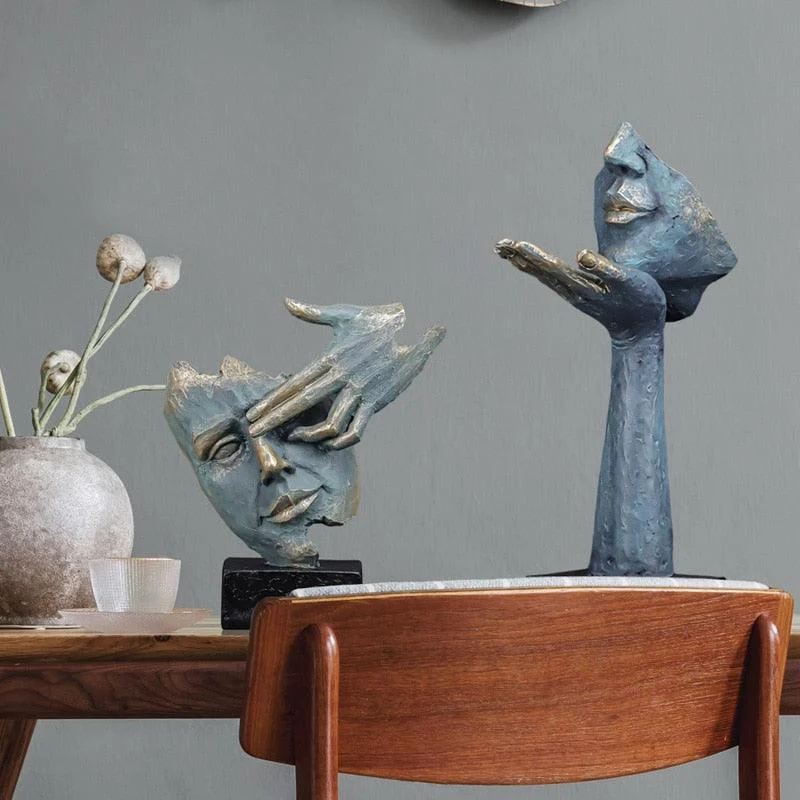 VintageFaceArtSculptures-Homeko7 Vintage Face Art Sculptures - Homeko