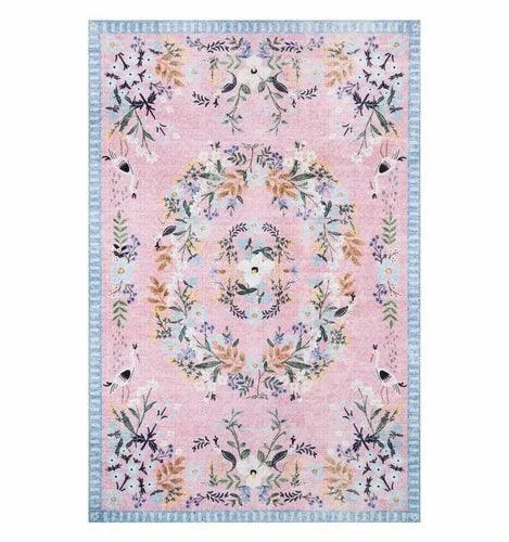 VintageFlowerPinkGreenArtRugCarpetLuxuryDecorBedroom-Homeko10 Vintage Flower Pink Green Art Rug Carpet Luxury Decor Bedroom - Homeko