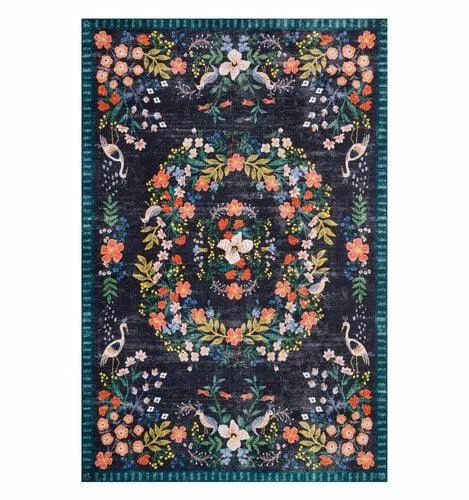 VintageFlowerPinkGreenArtRugCarpetLuxuryDecorBedroom-Homeko9 Vintage Flower Pink Green Art Rug Carpet Luxury Decor Bedroom - Homeko