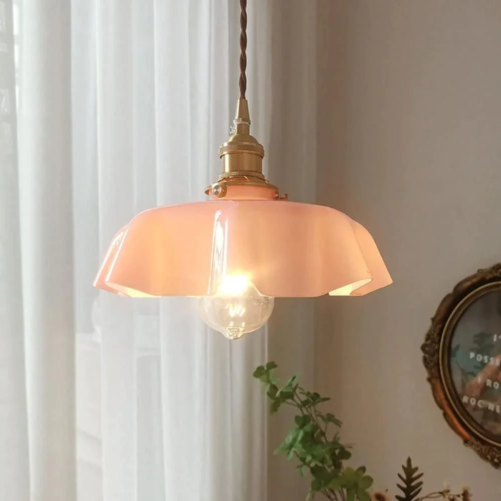 VintageFrenchFrillyOpaqueGlassPendantLightwithruffleddrapedshape-Homdiy_1 Vintagefrenchfrillyopaqueglasspendantlightwithruffleddrapedshape Homdiy 1