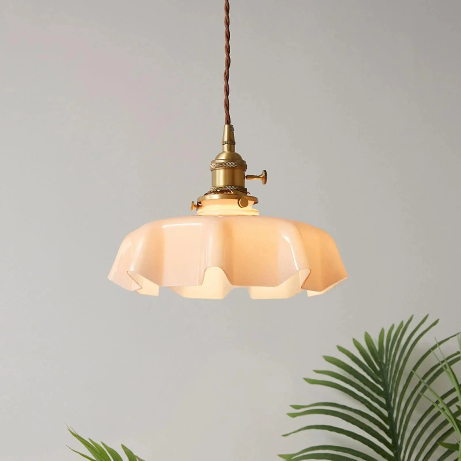 VintageFrenchFrillyOpaqueGlassPendantLightwithruffleddrapedshape Vintagefrenchfrillyopaqueglasspendantlightwithruffleddrapedshape