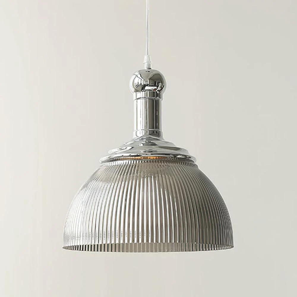 VintageGlassRibbedChromePendantLight_4 Vintageglassribbedchromependantlight 4