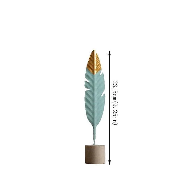 VintageMetalFeatherOrnament-Homeko1 Vintage Metal Feather Ornament - Homeko