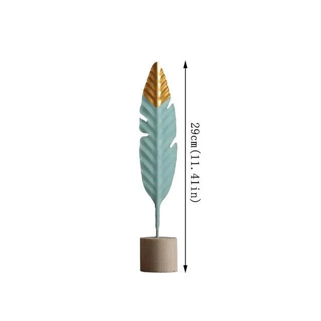 VintageMetalFeatherOrnament-Homeko10 Vintage Metal Feather Ornament - Homeko