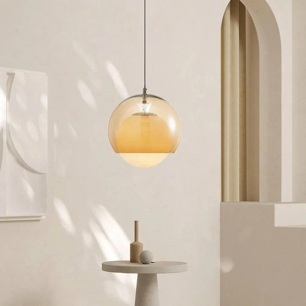 VintageOrangeBauhausGlassPendantLight_2 Vintageorangebauhausglasspendantlight 2