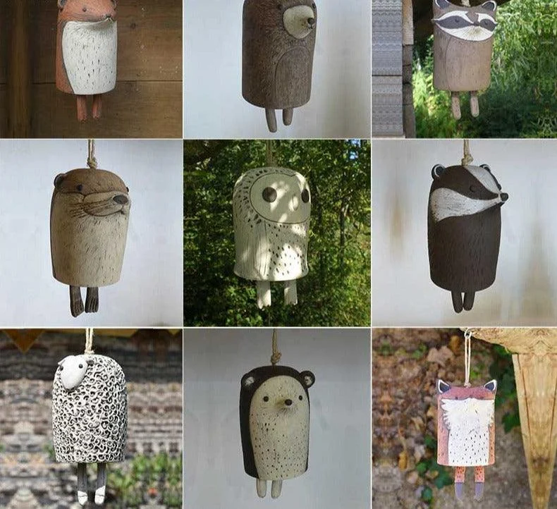 VintageResinAnimalRusticWindChimes_16 Vintage Resin Animal Rustic Wind Chimes - ISTANBULLU LTD