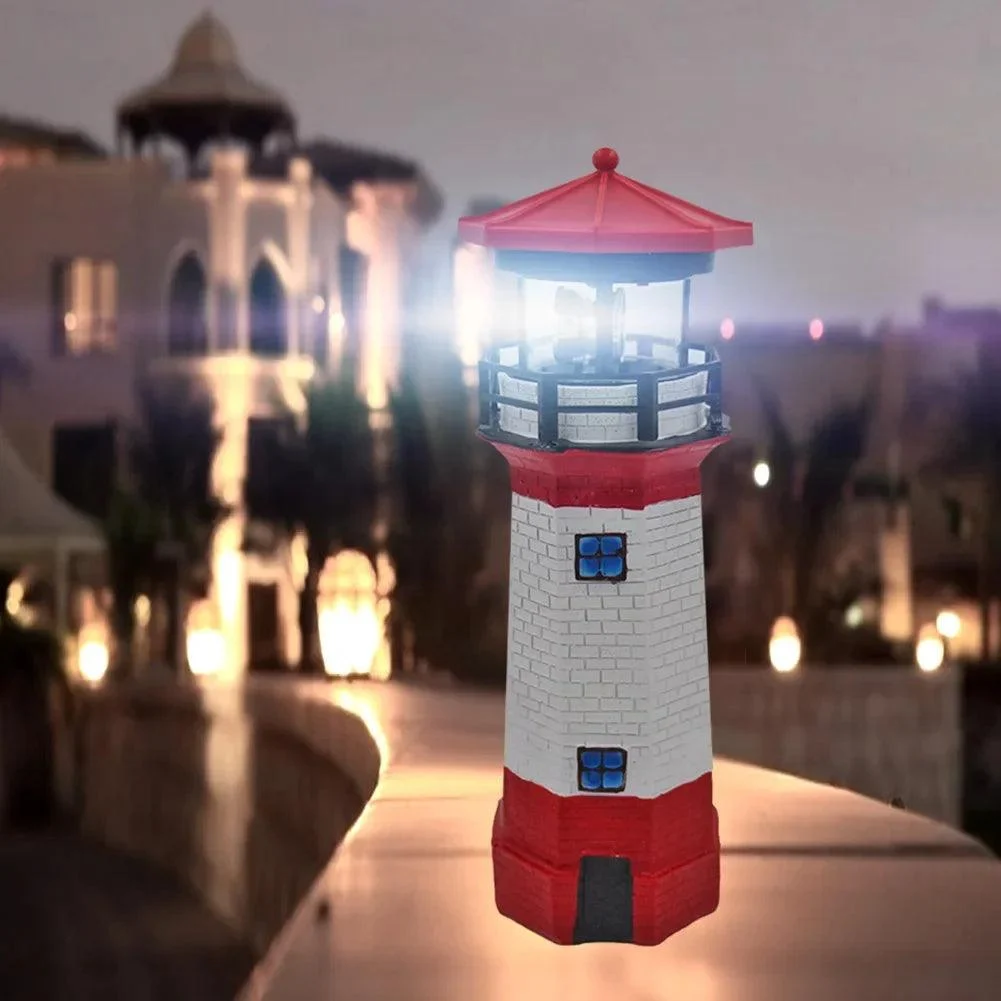 Vuurtoren-Vorm-Solar-Led-Licht-Praktische-Duurzame-Multifunctionele-Tuin-Hek-Outdoor-Slimme-Sensor-Roterende-Lamp Vuurtoren Vorm Solar Led Licht Praktische Duurzame Multifunctionele Tuin Hek Outdoor Slimme Sensor Roterende Lamp