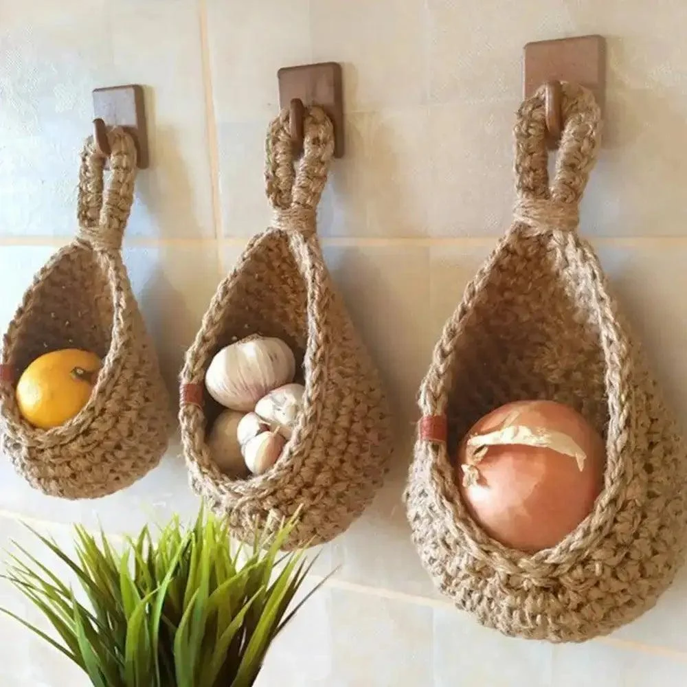 Wall Hanging Macrame Basket - Homeko