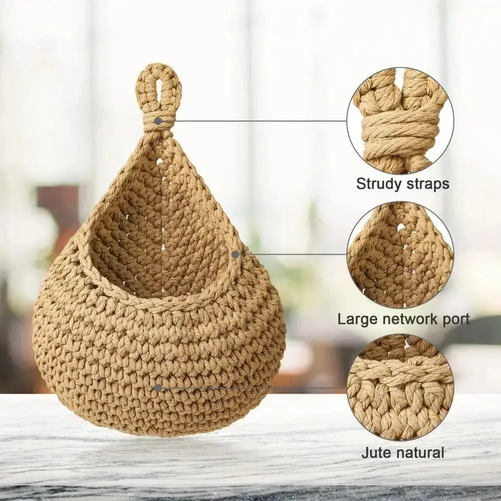 Wall Hanging Macrame Basket - Homeko