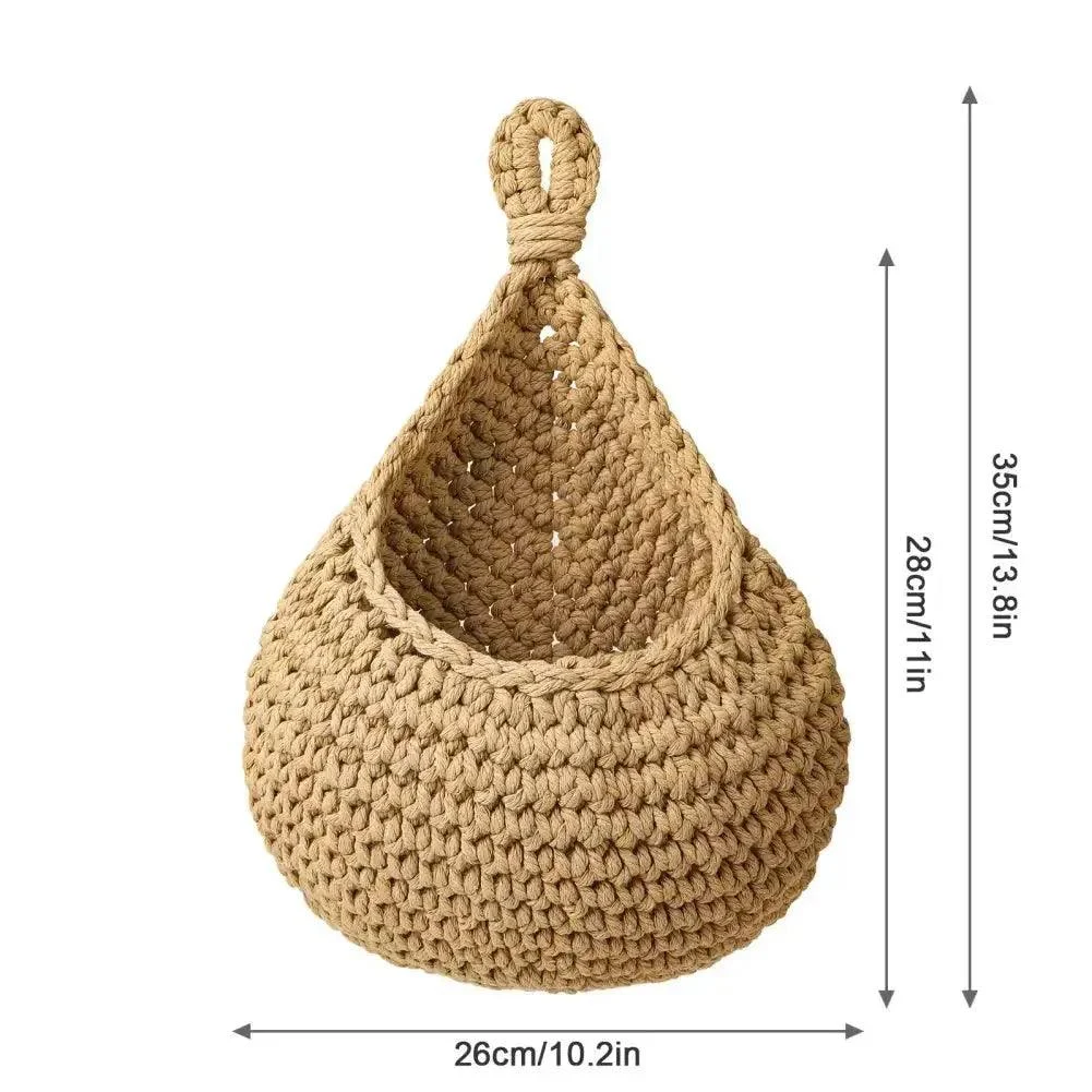 Wall Hanging Macrame Basket - Homeko