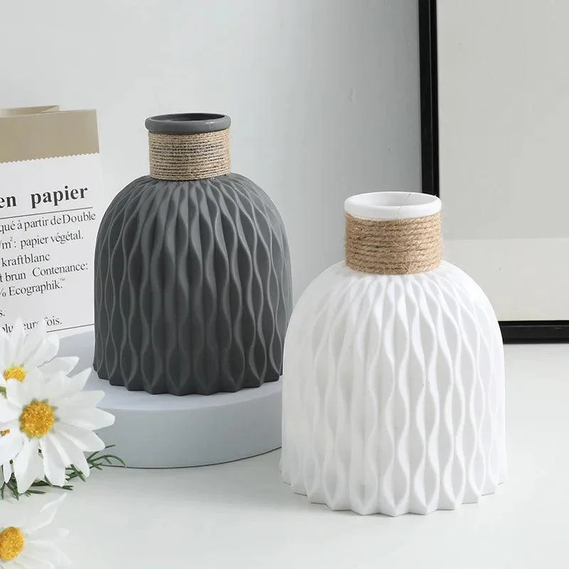 WaterRipplePlasticVase-Homeko1 Water Ripple Plastic Vase - Homeko
