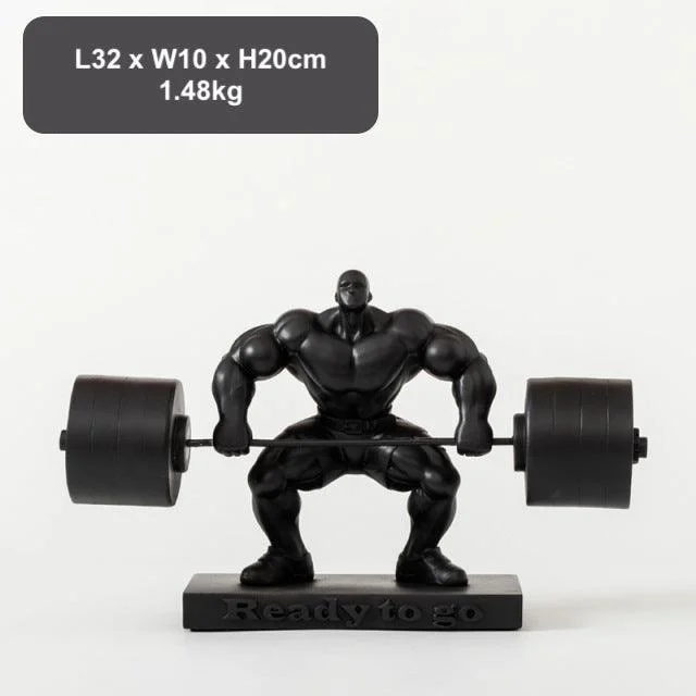Weightlifting Hercules Decor Statue - Homeko