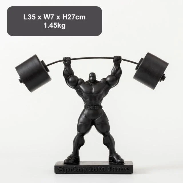 Weightlifting Hercules Decor Statue - Homeko