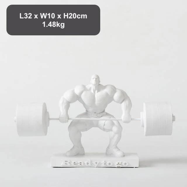 Weightlifting Hercules Decor Statue - Homeko