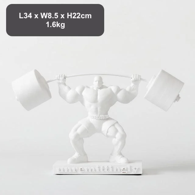 Weightlifting Hercules Decor Statue - Homeko