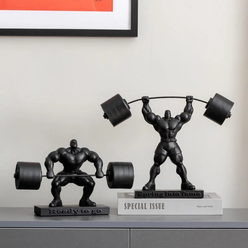 Weightlifting Hercules Decor Statue - Homeko