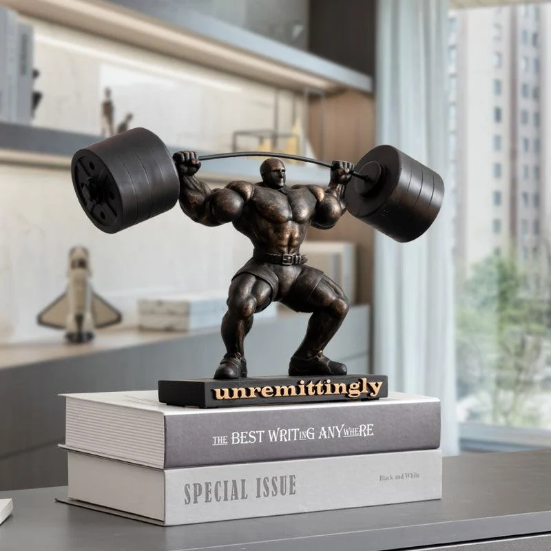 Weightlifting Hercules Decor Statue - Homeko