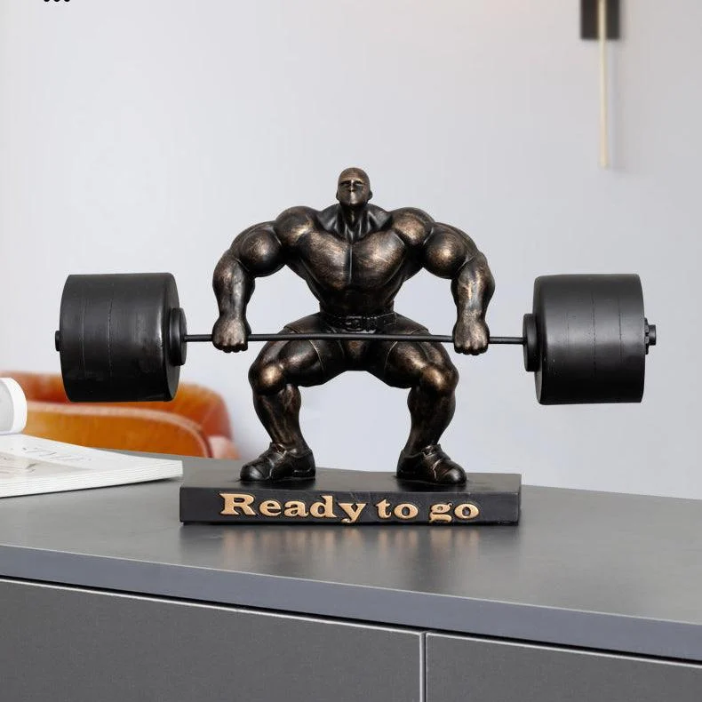 Weightlifting Hercules Decor Statue - Homeko