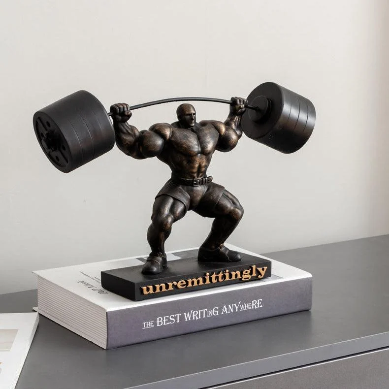 Weightlifting Hercules Decor Statue - Homeko