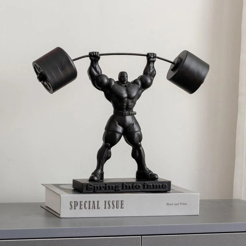 Weightlifting Hercules Decor Statue - Homeko