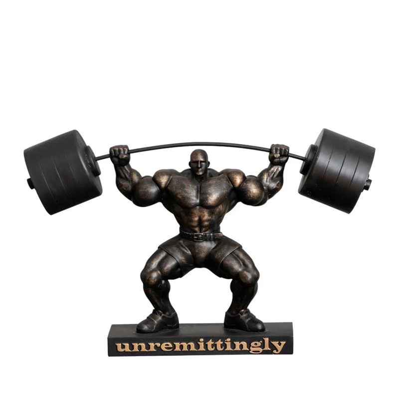 Weightlifting Hercules Decor Statue - Homeko