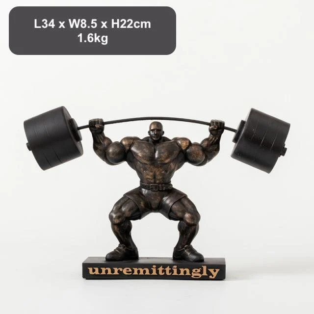 Weightlifting Hercules Decor Statue - Homeko