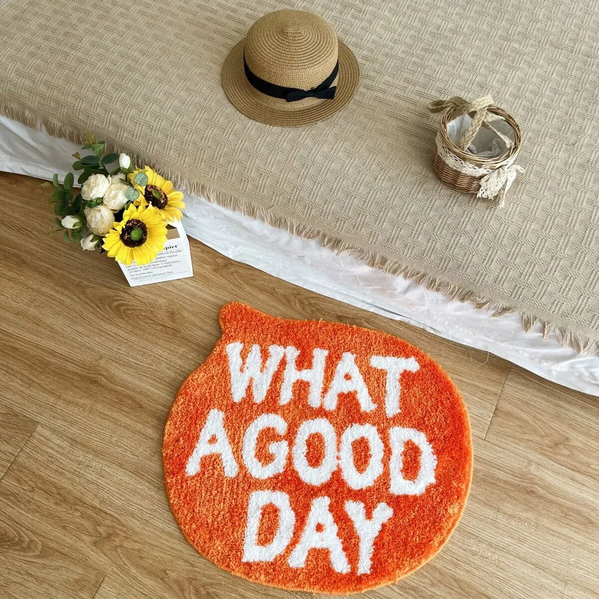 What_A_Good_Day_Hand-Crafted_Mat_-_Homeko_-4058181 "What A Good Day" Hand-Crafted Mat - #Homeko#