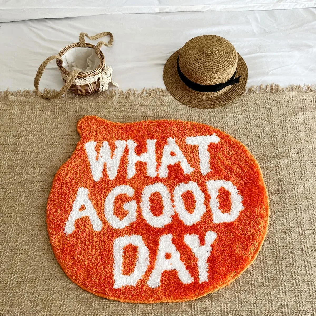 What_A_Good_Day_Hand-Crafted_Mat_-_Homeko_-4058191 "What A Good Day" Hand-Crafted Mat - #Homeko#