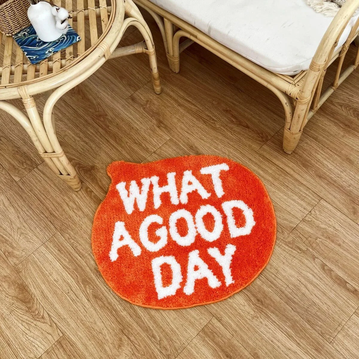 What_A_Good_Day_Hand-Crafted_Mat_-_Homeko_-4058195 "What A Good Day" Hand-Crafted Mat - #Homeko#
