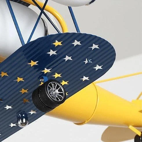 Whimsical Cartoon Airplane Chandelier Perfect For Kids Spaces 6
