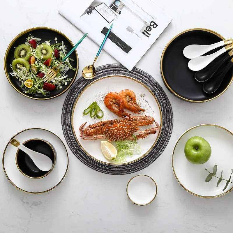 White-And-Black-Round-Gold-Stroke-Ceramic-Dinner-Plate-Set-Porcelain-Steak-Tableware-Rice-Soup-Bowl_a1404c82-d783-472e-bae6-6a4e5090272b White And Black Round Gold Stroke Ceramic Dinner Plate Set Porcelain Steak Tableware Rice Soup Bowl A1404c82 D783 472e Bae6 6a4e5090272b